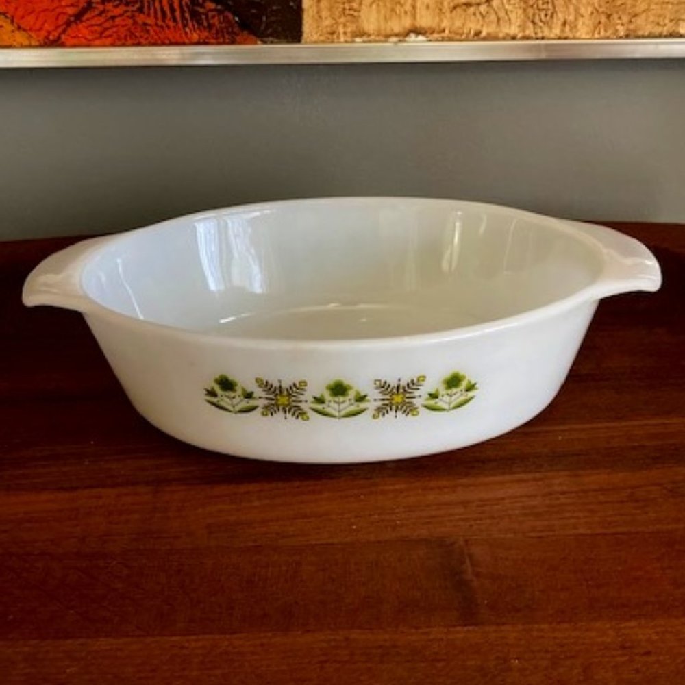 Fire King casserole